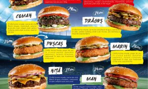Burgerii tricolori: Surpriză pentru gurmanzii microbiști la Local by Krud pe perioada Euro 2024