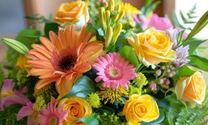 Buchete de flori colorate de primavara